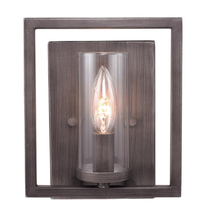 Golden Lighting Marco 1-light Wall Sconce in Gunmetal Bronze - - Golden Lighting