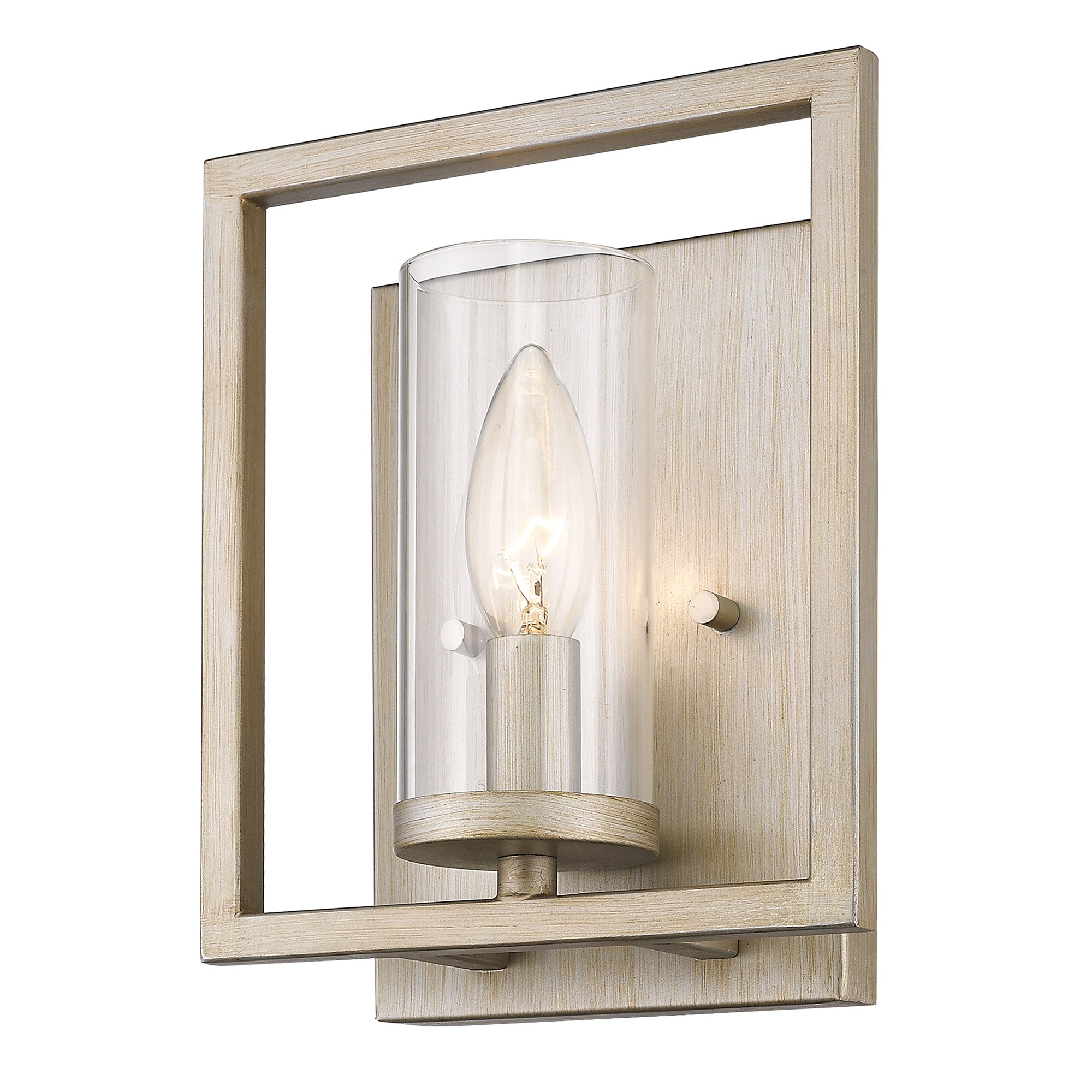 Golden Lighting Marco 1-light Wall Sconce in White Gold - Default Title - Golden Lighting