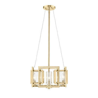 Golden Lighting Marco 4-light Pendant in Brushed Champagne Brass - - Golden Lighting