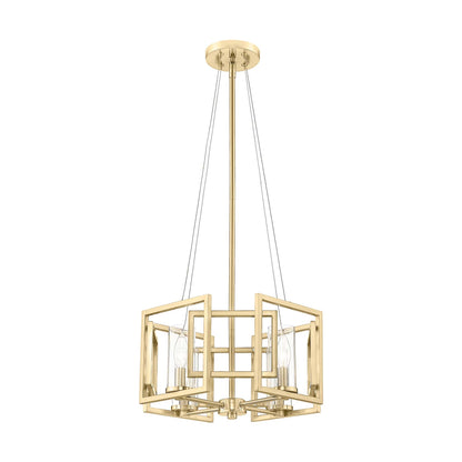 Golden Lighting Marco 4-light Pendant in Brushed Champagne Brass - - Golden Lighting