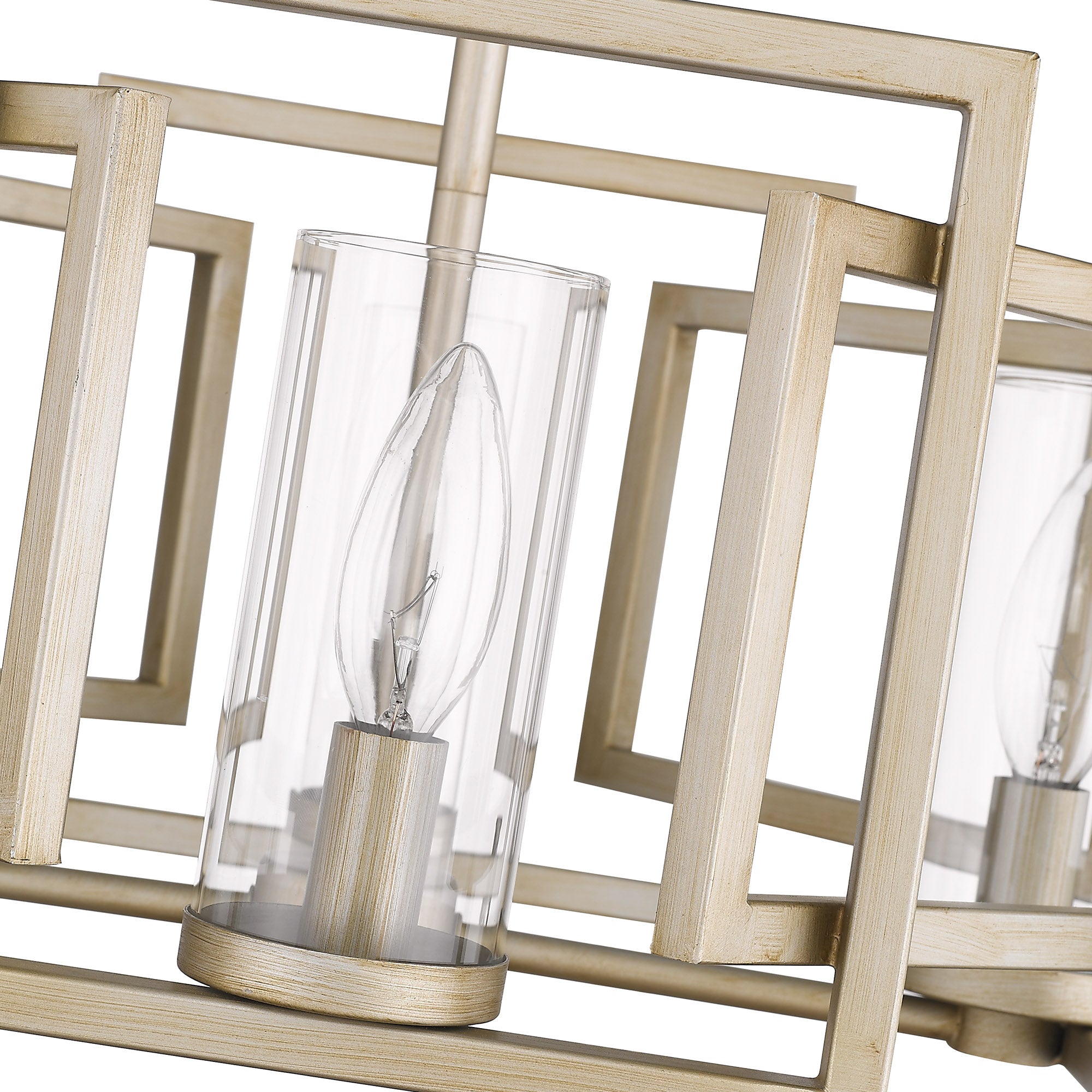 Golden Lighting Marco 4-light Pendant in White Gold - - Golden Lighting