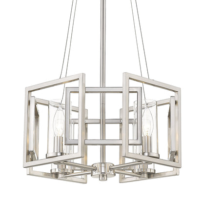 Golden Lighting Marco 4-light Pendant in Pewter - - Golden Lighting