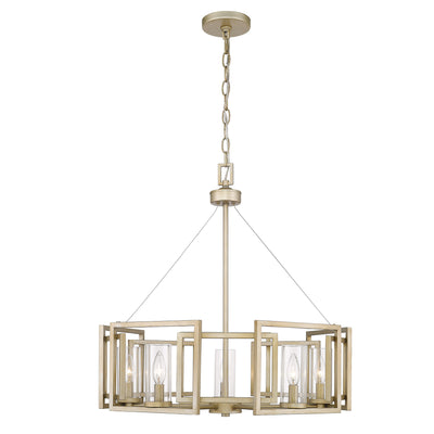 Golden Lighting Marco 5-light Chandelier in White Gold - - Golden Lighting