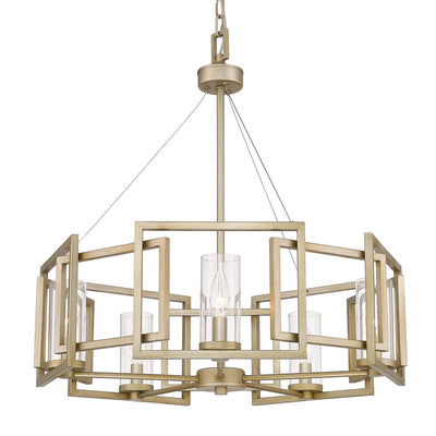 Golden Lighting Marco 5-light Chandelier in White Gold - - Golden Lighting