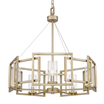 Golden Lighting Marco 5-light Chandelier in White Gold - - Golden Lighting
