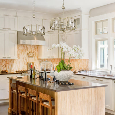 Golden Lighting Marco 5-light Chandelier in White Gold - - Golden Lighting