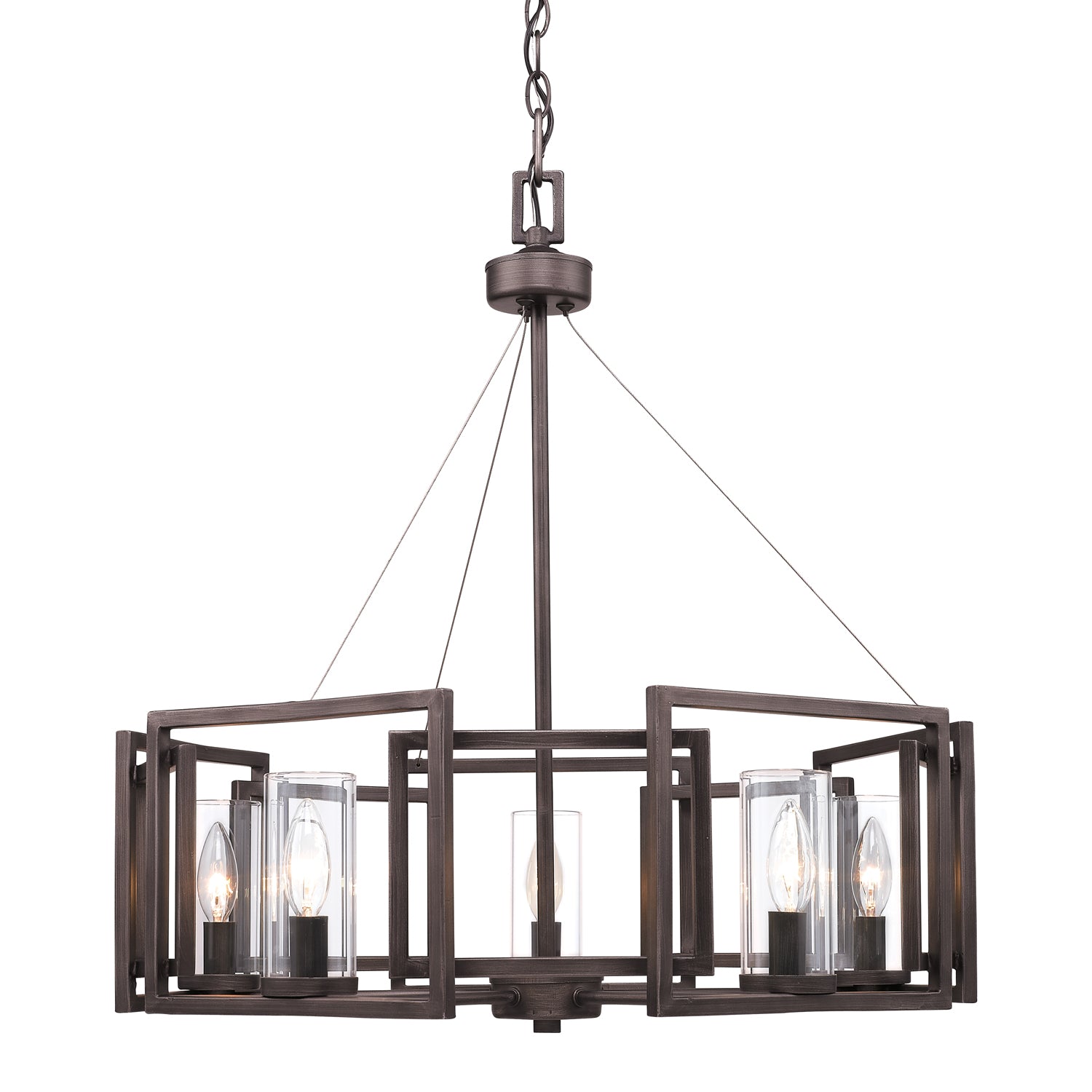 Marco 5 Light Chandelier - - Golden Lighting