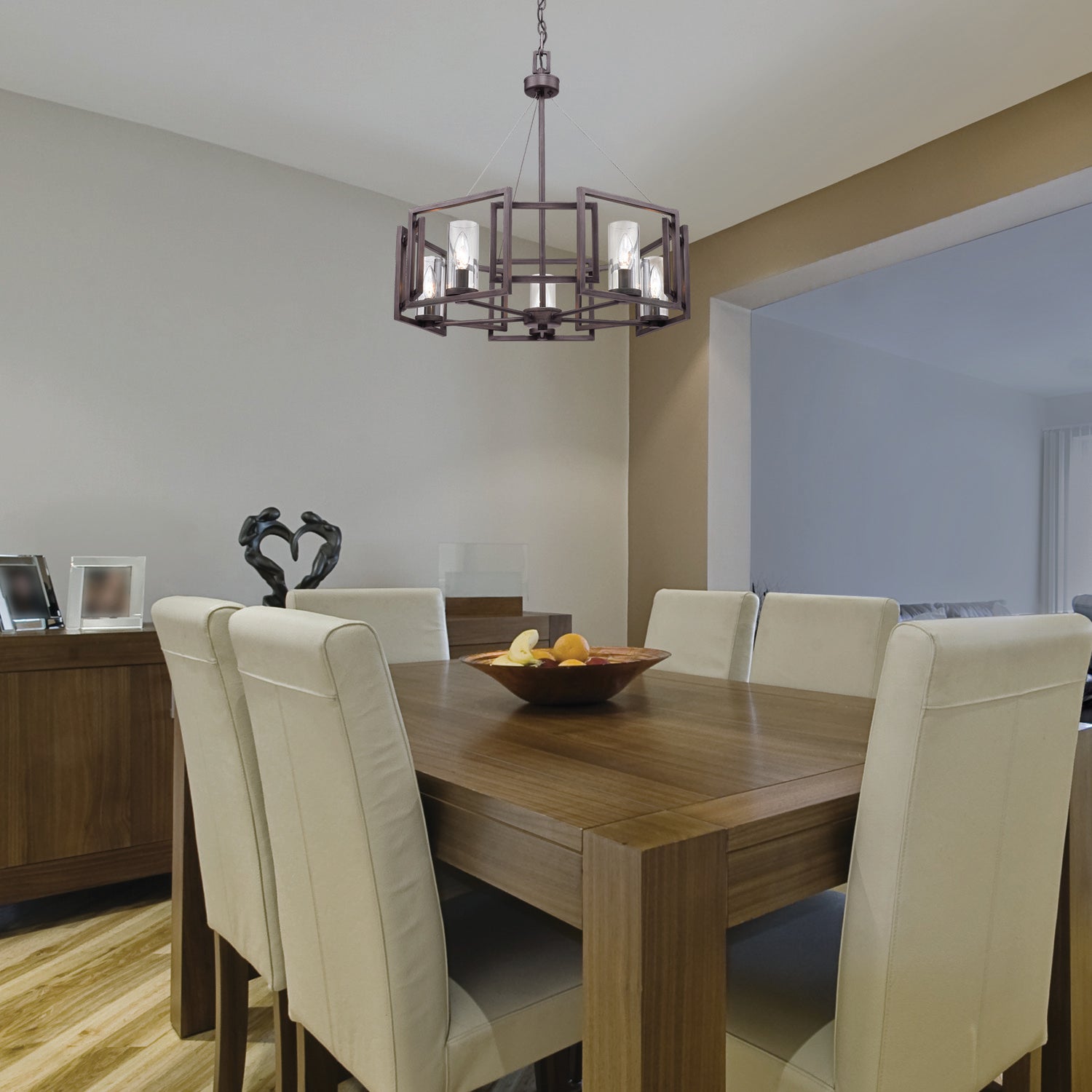 Golden Lighting Marco 5-light Chandelier in Gunmetal Bronze