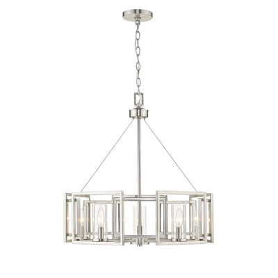 Golden Lighting Marco 5-light Chandelier in Pewter - - Golden Lighting