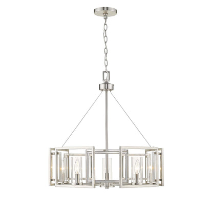 Golden Lighting Marco 5-light Chandelier in Pewter - - Golden Lighting