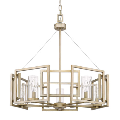 Golden Lighting Marco 5-light Chandelier in White Gold