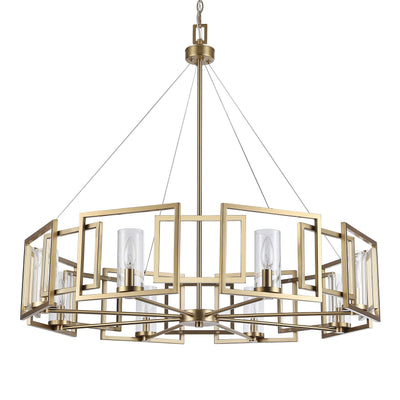 Golden Lighting Marco 8-light Chandelier in Brushed Champagne Brass - - Golden Lighting