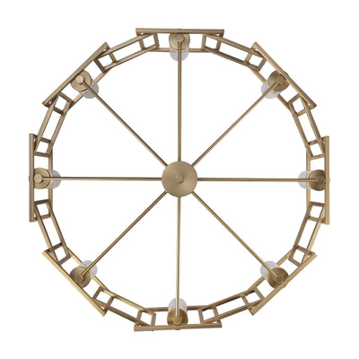 Golden Lighting Marco 8-light Chandelier in Brushed Champagne Brass - - Golden Lighting