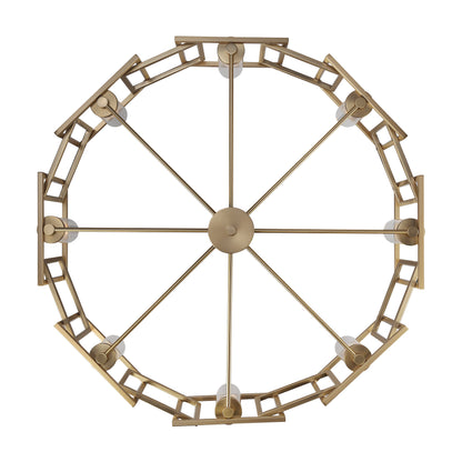 Golden Lighting Marco 8-light Chandelier in Brushed Champagne Brass - - Golden Lighting