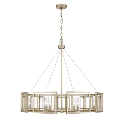 Golden Lighting Marco 8-light Chandelier in White Gold - - Golden Lighting