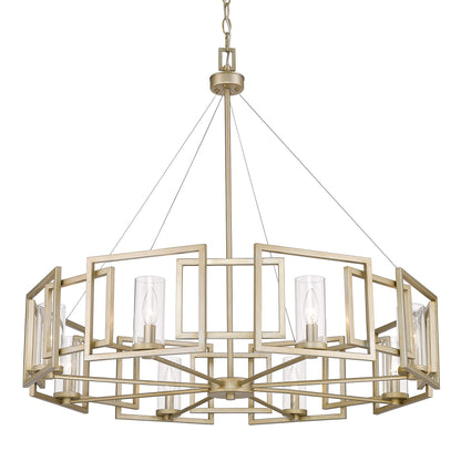 Golden Lighting Marco 8-light Chandelier in White Gold - - Golden Lighting