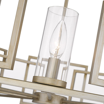 Golden Lighting Marco 8-light Chandelier in White Gold - - Golden Lighting