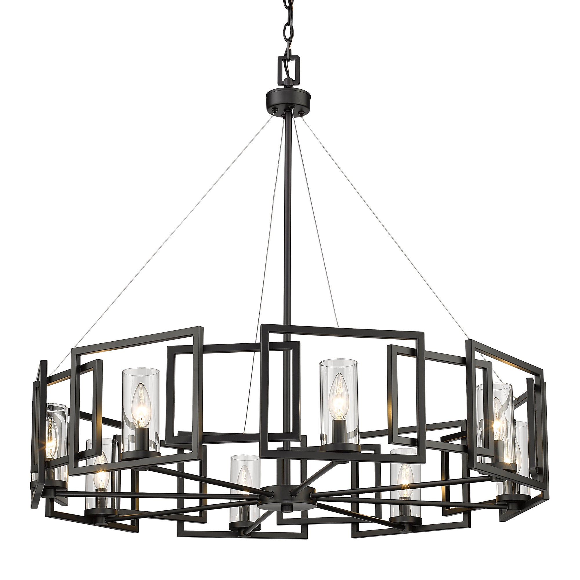 Marco 8 Light Chandelier - - Golden Lighting