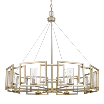 Golden Lighting Marco 8-light Chandelier in White Gold