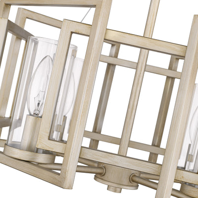 Golden Lighting Marco 4-light Semi-Flush Mount in White Gold - - Golden Lighting