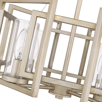 Golden Lighting Marco 4-light Semi-Flush Mount in White Gold - - Golden Lighting