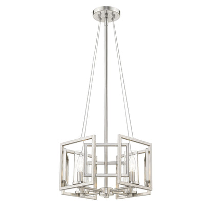 Golden Lighting Marco 4-light Semi-Flush Mount in Pewter - - Golden Lighting