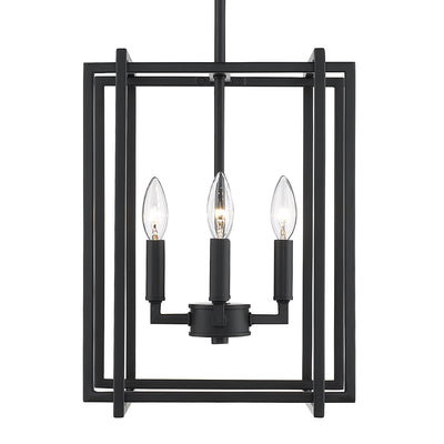Golden Lighting Tribeca 4-light Pendant in Matte Black - - Golden Lighting