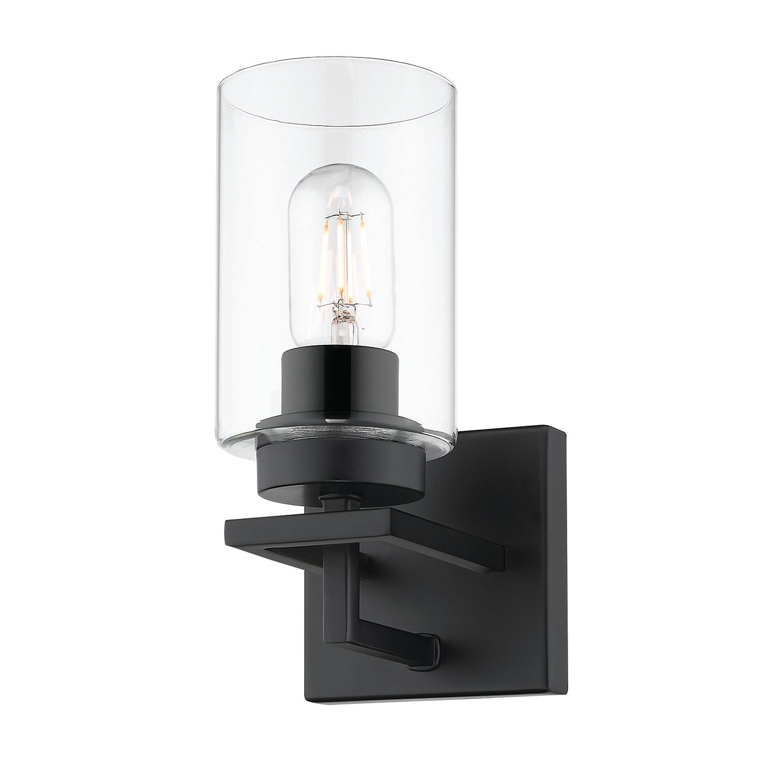 Golden Lighting Tribeca 1-light Vanity in Matte Black - Default Title - Golden Lighting