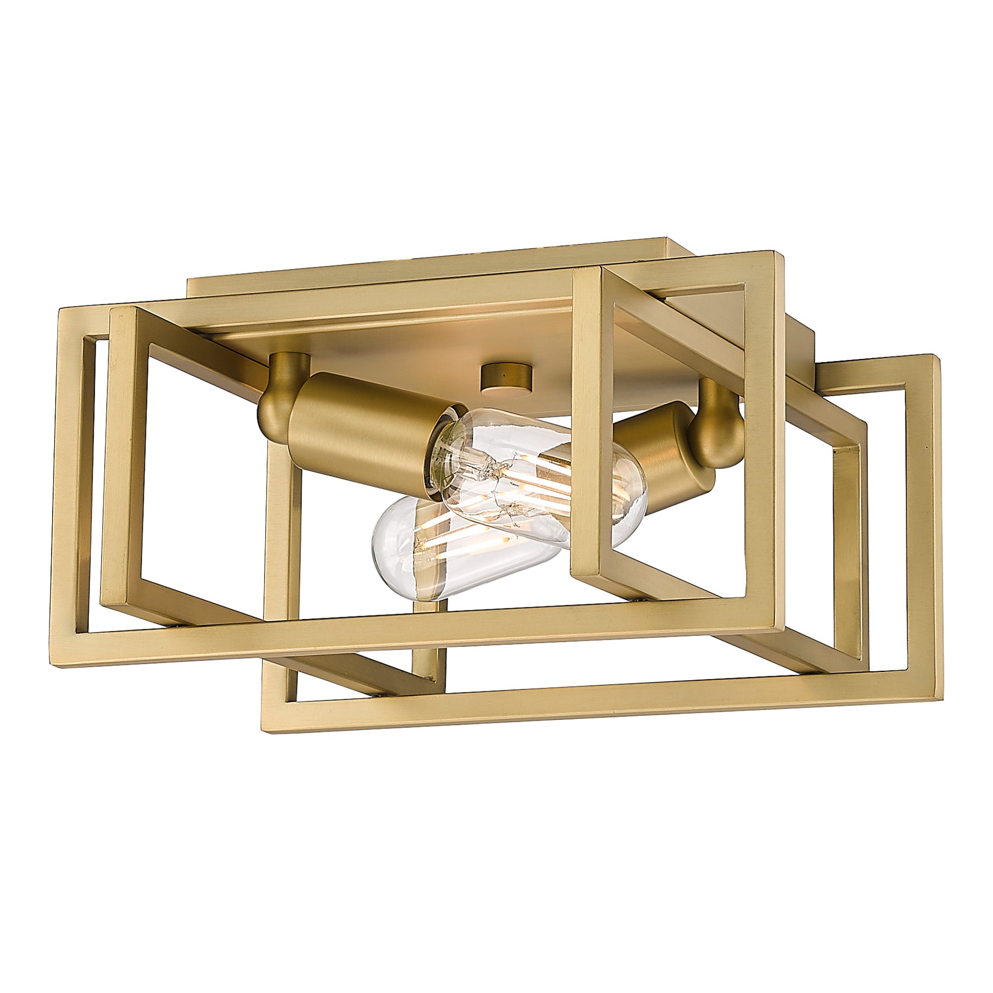 Tribeca Flush Mount in Brushed Champagne Bronze - - Golden Lighting