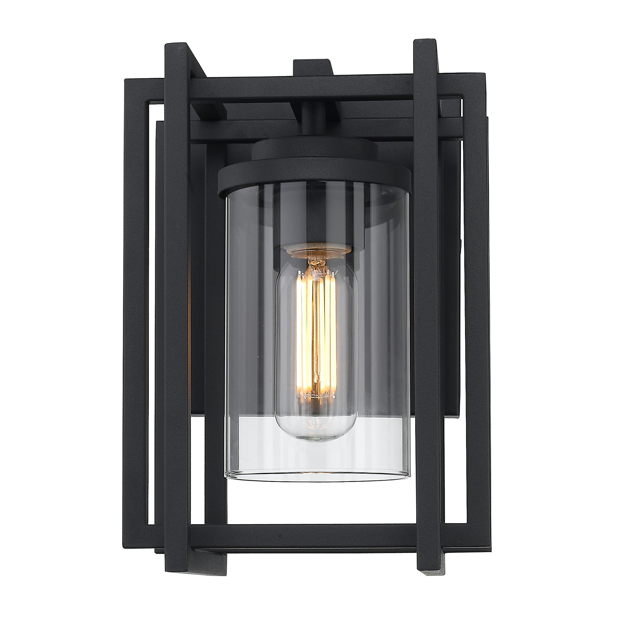Golden Lighting Tribeca 1-light Outdoor Wall in Natural Black