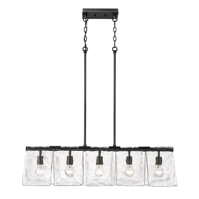 Golden Lighting Serenity 5-light Island Light in Matte Black - - Golden Lighting