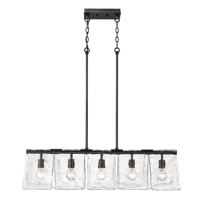 Golden Lighting Serenity 5-light Island Light in Matte Black - - Golden Lighting