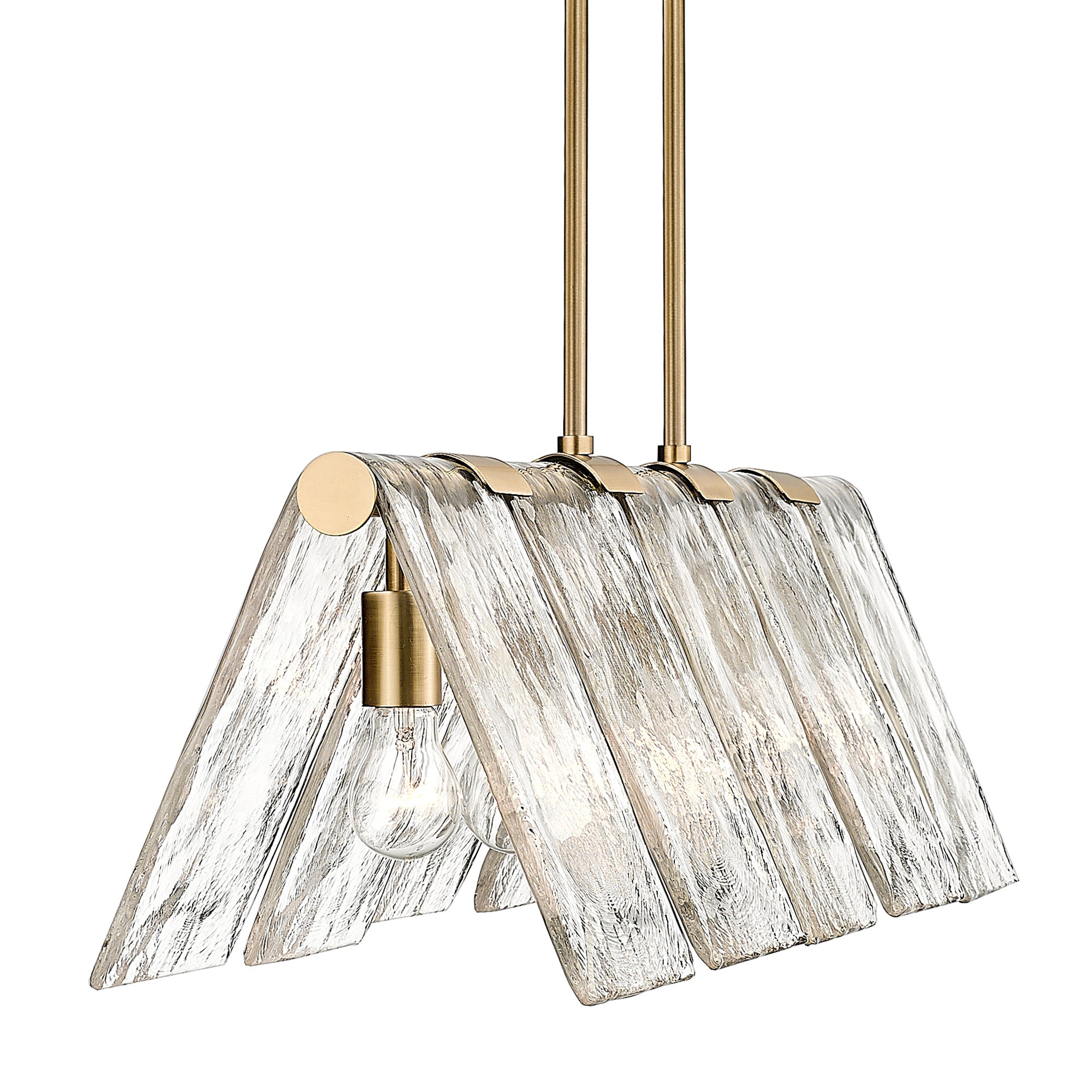 Golden Lighting Serenity 5-light Island Light in Modern Brass - - Golden Lighting