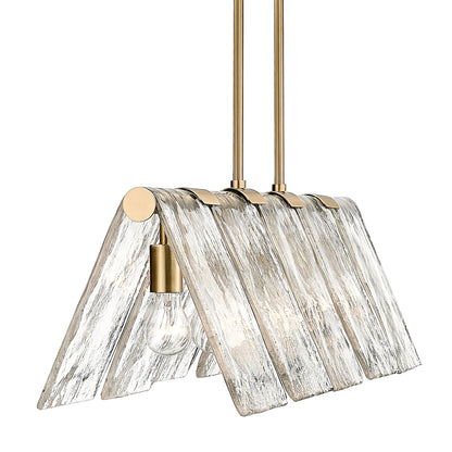 Golden Lighting Serenity 5-light Island Light in Modern Brass - - Golden Lighting