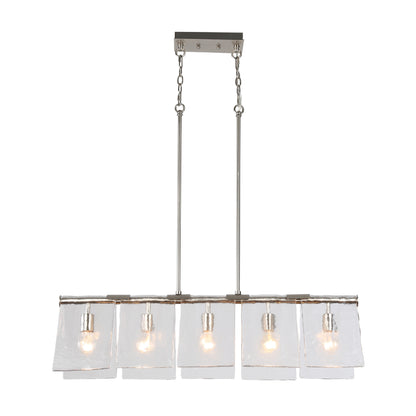 Golden Lighting Serenity 5-light Island Light in Pewter - - Golden Lighting