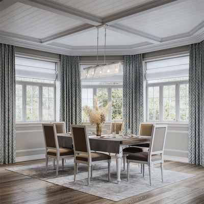 Golden Lighting Serenity 5-light Island Light in Pewter - - Golden Lighting