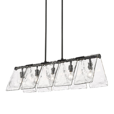 Golden Lighting Serenity 5-light Island Light in Matte Black - - Golden Lighting