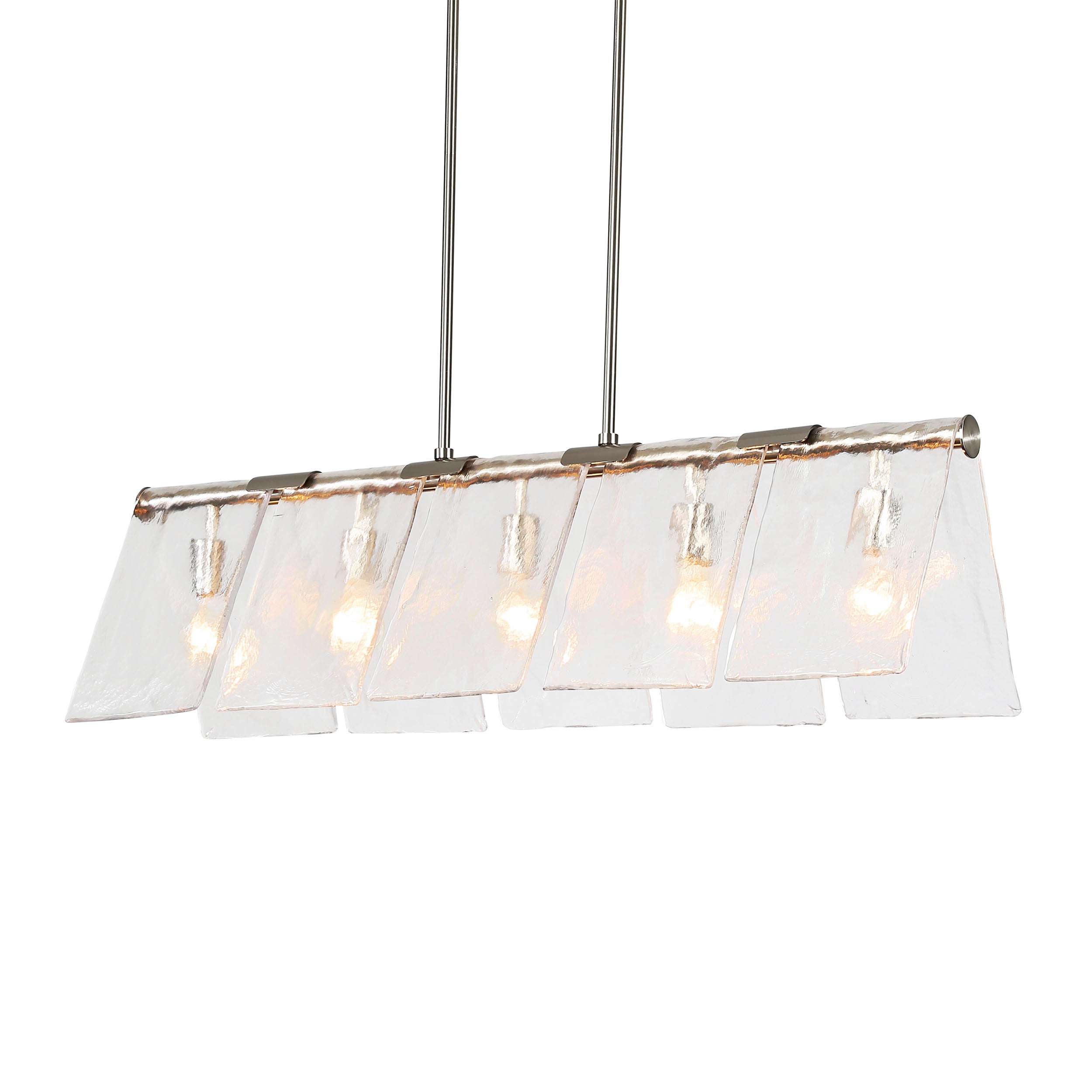 Golden Lighting Serenity 5-light Island Light in Pewter