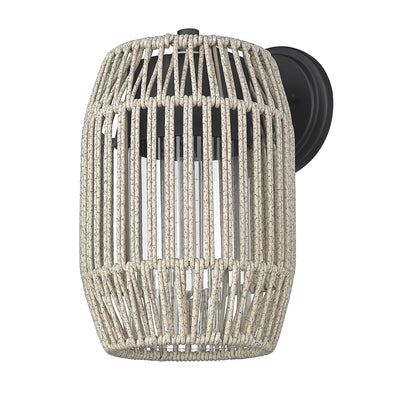 Golden Lighting Seabrooke 1-light Outdoor Wall in Natural Black - - Golden Lighting