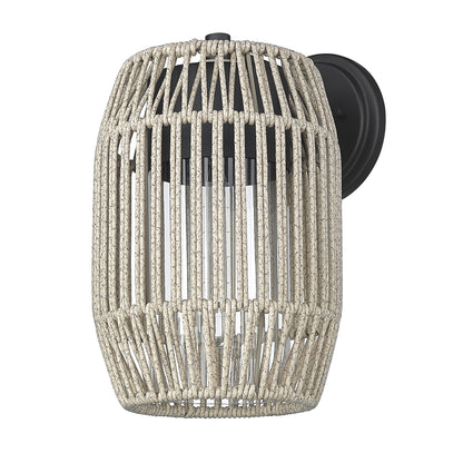 Golden Lighting Seabrooke 1-light Outdoor Wall in Natural Black - - Golden Lighting