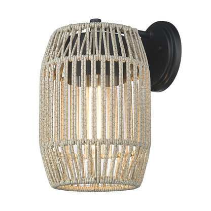 Golden Lighting Seabrooke 1-light Outdoor Wall in Natural Black - - Golden Lighting