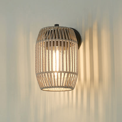 Golden Lighting Seabrooke 1-light Outdoor Wall in Natural Black - - Golden Lighting