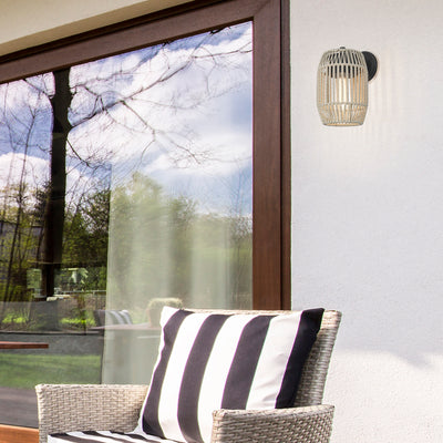 Golden Lighting Seabrooke 1-light Outdoor Wall in Natural Black - - Golden Lighting