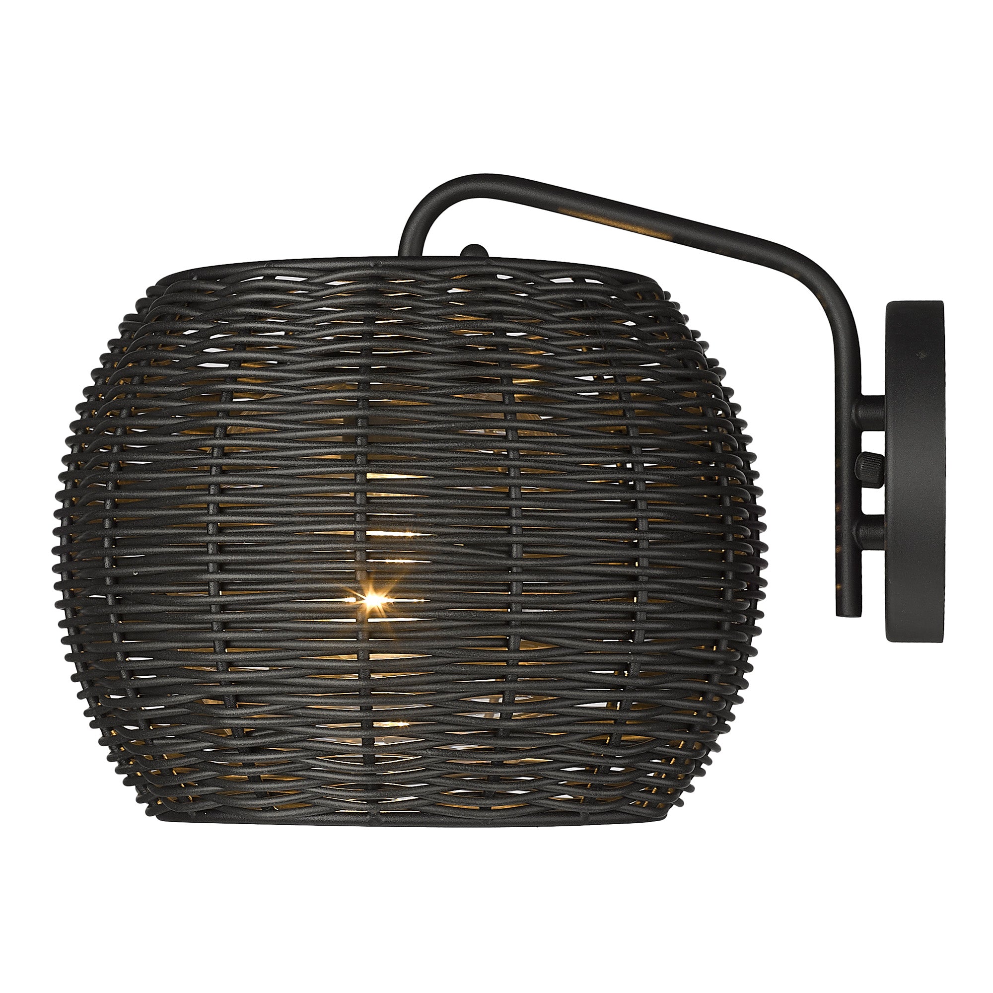 Golden Lighting Vail 1-light Outdoor Wall in Natural Black - - Golden Lighting