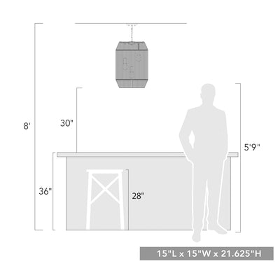 Golden Lighting Marlee 3-light Pendant in Matte Black - - Golden Lighting