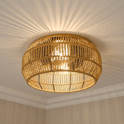 Golden Lighting Marlee 2-light Flush Mount in Matte Black - - Golden Lighting