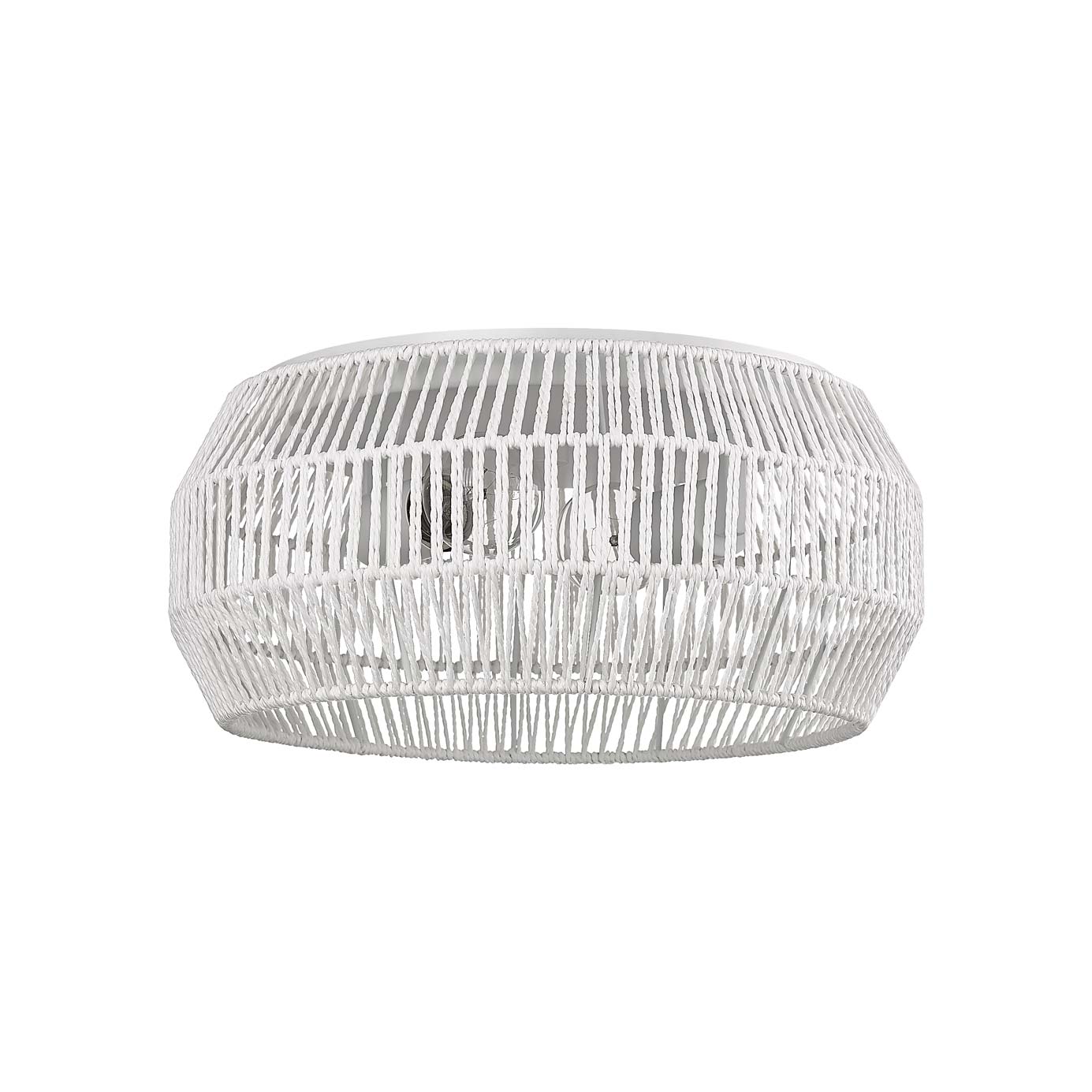 Golden Lighting Marlee 2-light Flush Mount in Matte White - - Golden Lighting