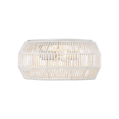 Golden Lighting Marlee 2-light Flush Mount in Matte White - - Golden Lighting
