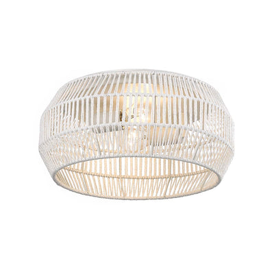 Golden Lighting Marlee 2-light Flush Mount in Matte White - - Golden Lighting