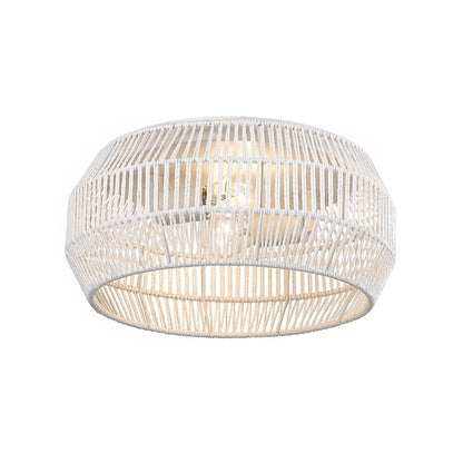 Golden Lighting Marlee 2-light Flush Mount in Matte White - - Golden Lighting